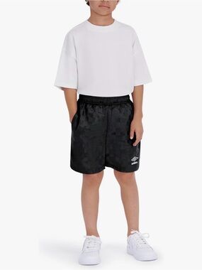 Umbro Black Athletic Shorts Boys M (8-10) NWOT